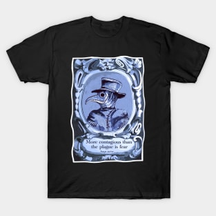 Plague Doctor Fear and contagion vintage T-Shirt